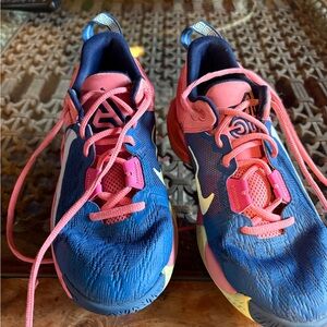 Nike Kids Blue and Pink Sneakers